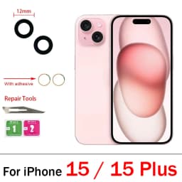Good Back Rear Camera Glass Lens For iPhone 11 12 13 14 15 16 17 Pro Max Plus Mini Air With Adhesive