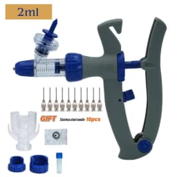 1ml/2ml /5ml Automatic Veterinary Continuous Syringe Animal Injection Adjustable Vaccine for livestock Pig Cattle Sheep