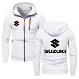 Suzuki Logo Motorcycle Racing Team Men Zip Up Hoodie 2026 New Casual Male Sweatshirt Spring Autumn Sports Men's Jackets Coat