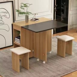 Folding Dining Table Set 4 Chairs Italian Nordic Luxury Dining Table Decorate Simple Mesas Y Sillas De Comedor Kitchen Furniture