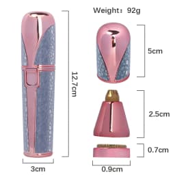 2 in 1 Portable Eyebrow Trimmer Body Face Lip Epilator Rechargeable Mini Painless Hair Remove Razor Shave Electric Epilator