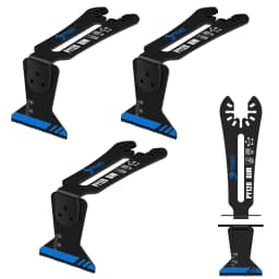 PAYA Bi-Metal 1-1/4" 90° Reach Oscillating Saw Blades [Patented Design] Oscillating Multi Tool Blades for Narrow or Corner Cut