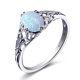 Original Female Ring 100% 925 Sterling Silver Oval Red Garnet Color Rings for Women Art Deco Revival Vintage Jewelry Wholesale