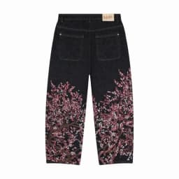 Y2K New Retro Centipede Embroidery Pattern Washed Oversized Wide-Leg Pants Street Gothic Harajuku Floor Pants For Men and Women