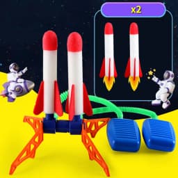 Kids Rocket Launcher Step Pump Power Air Pressed Stomp Outdoor Family Games Skyrocket Birthday Gifts Sports Toys For Children