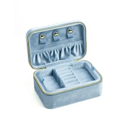 TAIMY Personalized Velvet Jewelry Box Double Layer Design High Capacity Travel Ring Necklace Earrings Jewellery Organizer