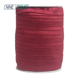 NINE LOOMS Plain Shiny Fold Over Elastics FOE 5/8" 15mm Spandex Band Tape Hair Tie Headband DIY Sewing Trim 50 100 Yard by Spool