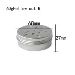 10Pcs Empty 5g-60g Round Aluminum Tin Jars W/ Screw Lid for Aromatherapy Creams Balm Nail Candle Cosmetic Container Tea Cans