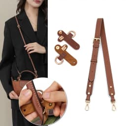 Replacement Genuine Leather Strap Punch-free Shoulder Strap Transformation Buckle Conversion Hang Buckle for Longchamp