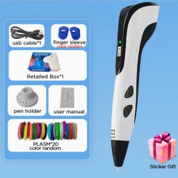 New 3D Pen 3D Printing Pen for Children 1.75mm PLA Filament DIY Drawing Birthday Christmas Gifts for Kids