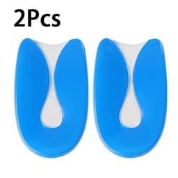 2pcs/4pcs Gel Heel Protectors Shock Absorbing Insoles Soft Elastic Silicone Heel Cushions Foot Care Products Fasciitis Insoles