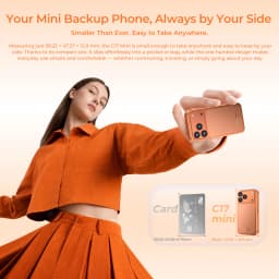 OUKITEL C17 Mini 4'' Small Smartphone Global Version Android 16 Octa Core 12GB(4+8)+ 64GB Gemini AI Backup Portable Phone