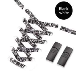 1Pair Magnetic Lock Shoelace Without ties Colorful Flower No tie Shoelaces Kids Adult Elastic Laces Sneakers Shoe Accessories