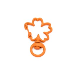 10pcs/lot Lovely Candy Colors Sakura Shape Lobster Keychain Lobster Clasp Hooks Key Circle for Key Ring Clasp DIY Making