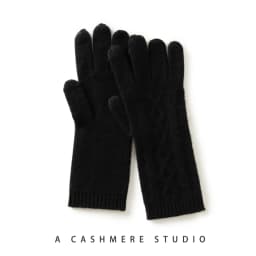 Winter High-Quality Cashmere Touch Screen Gloves Women Soft Warm Stretch Knit Mittens Full Finger Guantes Female Crochet Luvas