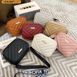 HOMEFISH High Quality PU Shoulder Bags for Woman's Handbag Simple Crossbody Casual Messenger Bag Cool Shoulder Bags Phone Bag