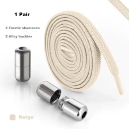 Alloy Lock No Tie Shoe Laces Flat Shoelaces for Sneakers Elastic Laces Without Ties Kids Adult Quick Lace for Shoes Rubber Bands