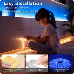 USB LED Strip Lights APP Control Color Changing 5050 RGB LED Light Flexible Lamp Tape for Room Decoration TV Backlight Diode