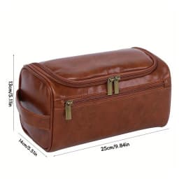 Custom Pattern Hanging Toiletry Bag, Classic Portable Wash Bag for Shaving & Skincare Supplies, Great for Business Daily Travel