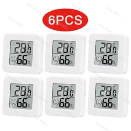 6-10PCS Digital Thermometer Hygrometer Indoor Room Electronic Temperature Humidity Meter Sensor Gauge Weather Station For Home 