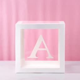 1st Birthday Transparent Alphabet Balloon Box Wedding Custom Name Decor One Birthday Party Decorations Kids Baby Shower Boy Girl