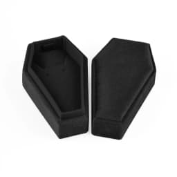 Velvets Jewelry Storage Box Coffin Shape Ring Necklace Earring Box Display Cases Desktop Decoration Jewelry Organizer
