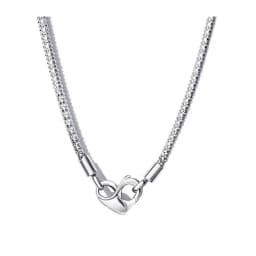 Sparkling Snowflake Pendant Necklace S925 Pure Silver Bow Chain Suitable For DIY Beads Necklace For Women's Birthday Gifts