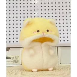 10cm Doll Clothes Cartoon Hamster Yellow Doll Jumpsuits Set Changing Dress Game Cosplay Miniature Pajamas Cotton Stuffed Doll