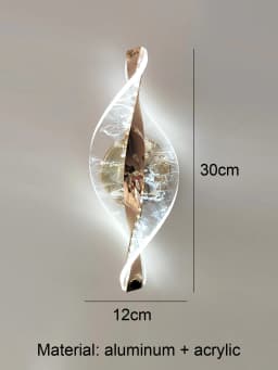 1pc/2pc Golden Snowflake, Cloudy Acrylic Wall Sconce for Living Room, Bedroom Home Decor, Modern LED Bedside Wall Sconce