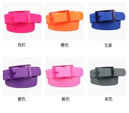 3.5x116cm High Quality Silicone Belt For Men And Women Universal Plastic Buckle Candy Colored Belt