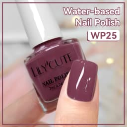 LILYCUTE 7ml Water Based Nail Polish 40 Colors Long Lasting Quick Drying No Need of Lamp to Cure Nail Supplies For Nail Manicure