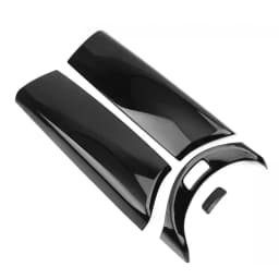 4Pcs Carbon Fiber Car Center Armrest Box Panel Switch Button Cover Interior Accessories For Mercedes Benz E GLC C class W205