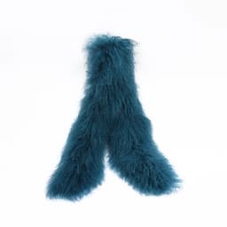 Luxurious 130cm Mongolian Lamb Fur Scarf Elegant Winter Accessory with Soft Touch