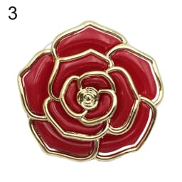 Rose Flower Pattern Bag Hooks Portable Folding Table Hook Clasp Purse Bag Handbag Hooks Hanger Holder