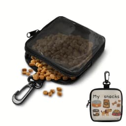 1 Pc Pet Snack Bag Cartoon Printed Portable Dog Training Bag Suitable For Dog Walks Outdoor Training Multifunctional Reward Bag