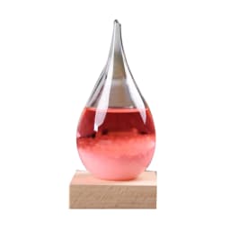 Crystal Transparent Storm Glass Bottle Barometer Bottles Weather Forecast Stylish Desktop Water Drop Weather Station Gift Decor