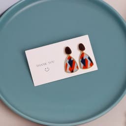 50PCS 8.9X5CM Stud Earrings Holder Thank You Cards For Small Business Jewelry Display Cardboard DIY Packages Wholesale Supplies