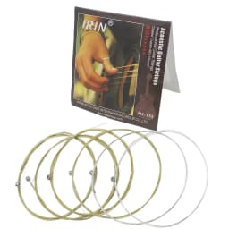 6Pcs/Set Acoustic Guitar Strings A104 Stainless Steel Mercerized Strings Silver Plated Copper Alloy Wound Guitar Accessories