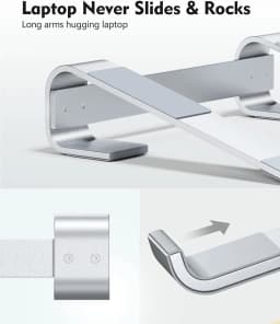 Laptop Stand for Desk MacBook Air Mac Book Pro Dell XPS HP 11 13 14 15.6 16 17.3 Inch Ergonomic Aluminum Notebook Computer Riser