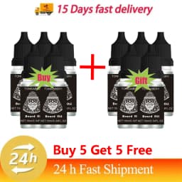 High Quality Fast Beard Growth Serum For Men Promote Beard Regrowth Thicker Longer Fuller Anti Hair Loss Essential Oil Hair Care