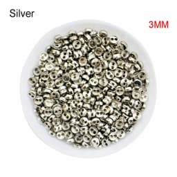 50Pcs/lot 3/4/5/6mm Mini Metal Buttons for DIY Doll Clothes Mini Round Buckles Handmade Craft Doll Clothing Sewing Accessories