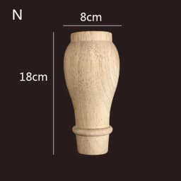 1pc Furniture Round Solid Wood Table Legs Sofa Feet Cabinet Bed Dressing Table Replacement Foot Support Hardware