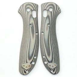 1pair G10 Composite Blade Handle Patch for BM 550 / 551 Knife With Support Shaft Screw Knife Patch Material DIY Accessories