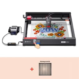 AlgoLaser Alpha MK2 20W Engraver with Auto Assist Pump 20W Output Efficient Expandable APP Supported DIY Laser Engraver Cutter Tools
