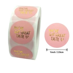 500pc Thank You for Your Order Stickers for Kids Gold Seal Label You've Got Great Taste Stationery Sticker Pretty Things Inside
