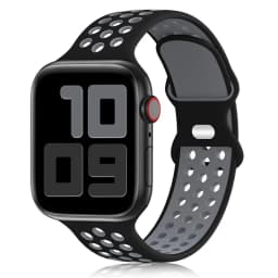 Sport Strap for Apple Watch Band 44mm 40mm 42-38-41mm 45 mm Air-hole Silicone Bracelet iWatch Series 9/8/7 6 SE 5 Ultra 2 49mm