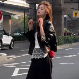Women Faux Leather Coats Solid Jacket Turn Down Collar Long Sleeves Single Breasted Loose Moto Streetwear 2026 Autumn Winter
