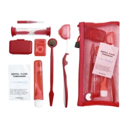 8Pcs/set Orthodontic Dental Care Brush Kit Teeth Cleaning Braces Toothbrush with Interdental Brush Floss Thread Wax Travel Kit