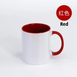 Custom Ceramic Mug Color Inside and Handle Inside Cup DIY Image Ceramic Mug DIY Photo Picture Logo Text Gifts