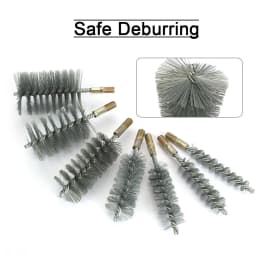 18-75mm Threaded Wire Brush Metal Handle Stainless Steel Brush Chimney Cleaning Brush for Pipe Cleaning Polishing M12 Thread